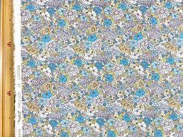 コットンこばやし 花柄ブロードプリントブルー