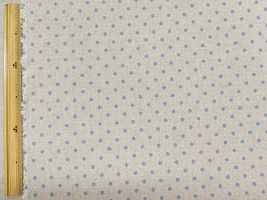 【現品限り特価】水玉模様のハーフリネンキャンバスプリント_拡大イメージ