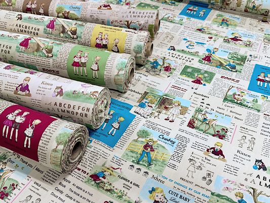 【現品限り特価】YUWAシャーティングプリント「Children's Daily Life」