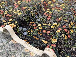 コットンこばやし 綿麻シーチングプリント「botanical flower」_拡大イメージ