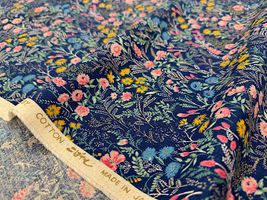 コットンこばやし 綿麻シーチングプリント「botanical flower」_拡大イメージ