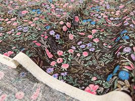 コットンこばやし 綿麻シーチングプリント「botanical flower」_拡大イメージ