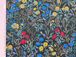 コットンこばやし 綿麻シーチングプリント「botanical flower」_拡大イメージ
