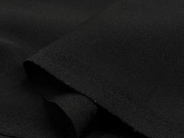 【現品限り特価】強撚ブラックウール無地_拡大イメージ