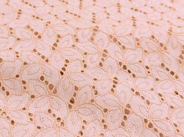 【現品限り特価】Exclusive Collection コットンローンレース 「フェザーペタル」ピンク