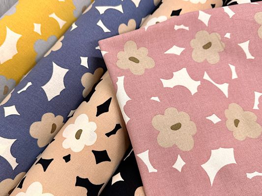 コットンこばやし 北欧調お花「あかね」のコットンキャンバス