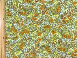 ビューティフルフラワーのナイロンオックスプリントグリーン