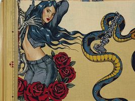 ALEXANDER HENRY「denim&demons」ベージュ