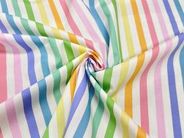 カラフルハッピーなストライプ ブロードプリント_拡大イメージ