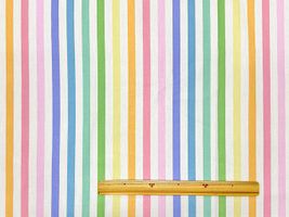 カラフルハッピーなストライプ ブロードプリント_拡大イメージ