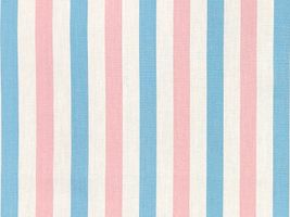 カラフルハッピーなストライプ ブロードプリントキャンディピンク