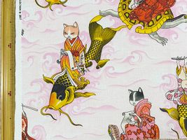 ALEXANDER HENRY「feline fisherman」ピンク系