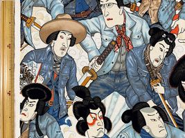 ALEXANDER HENRY「denim samurai」デニムブルー