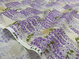 コットンこばやし サザンクロスプリント「藤の花文様」_拡大イメージ