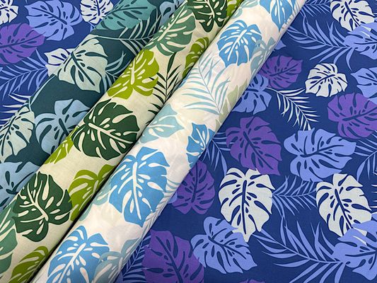 「モンステラ」の綿ポリハワイアンプリント