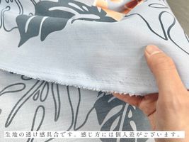 「プルメリア」の綿ポリハワイアンプリント_拡大イメージ