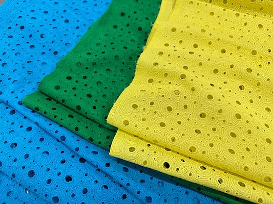 【現品限り特価】Exclusive Collection ビビッドカラーのコットンレース 「ドット」