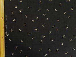 コットンこばやし チェリーのダブルガーゼブラック