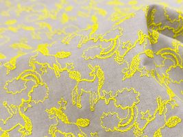 【現品限り特価】Exclusive Collection ゆめかわユニコーンのコットンレースイエロー系