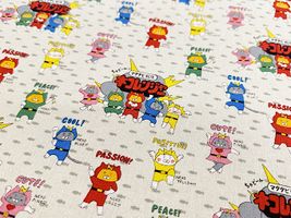 コットンこばやしコットンキャンバスプリント「ネコレンジャー」_拡大イメージ
