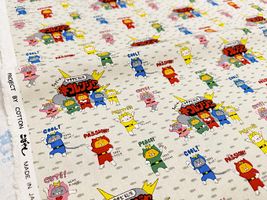 コットンこばやしコットンキャンバスプリント「ネコレンジャー」_拡大イメージ