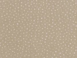 お洋服づくりのための 60sソフトローンプリントランダムドット/ミストベージュ