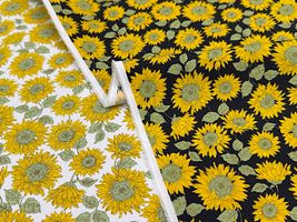 ひまわりのブロードプリント「Sun flower」_拡大イメージ