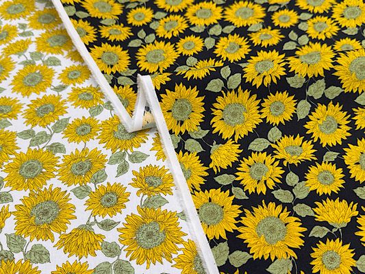 ひまわりのブロードプリント「Sun flower」