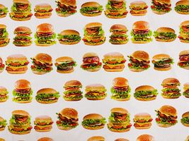 デジタルプリント「Do you prefer burgers or donuts?」_拡大イメージ