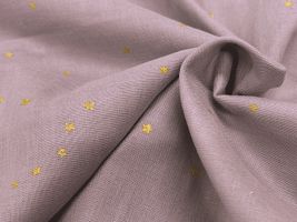 コットンこばやし 星降る大人のダブルガーゼ金星/ラベンダー