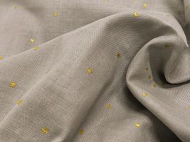 コットンこばやし 星降る大人のダブルガーゼ金星/くすみグレー