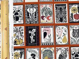 シーチングプリント un/no「Animal&Botanical」_拡大イメージ