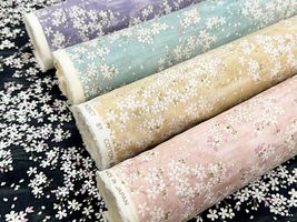 コットンこばやし ブロードプリント「桜文様」_拡大イメージ