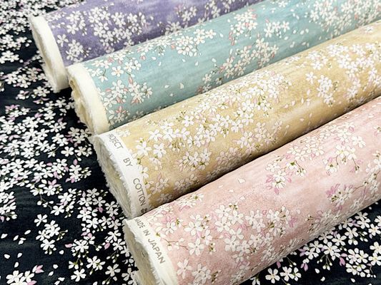 コットンこばやし ブロードプリント「桜文様」