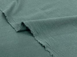 新・綿麻先染めワッシャー無地ダスティグリーン