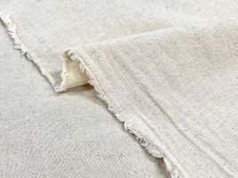 新・綿麻先染めワッシャー無地生成(綿かす残し)