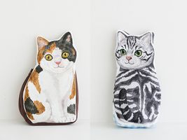 コッカ 振り向く動物たちのシーチングパネルプリント_拡大イメージ