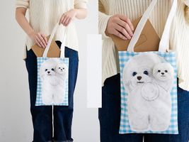 コッカ 振り向く動物たちのシーチングパネルプリント_拡大イメージ
