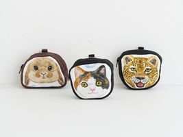 コッカ 振り向く動物たちのシーチングパネルプリント_拡大イメージ