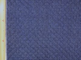 デニム調オックスプリントキルティング濃い青