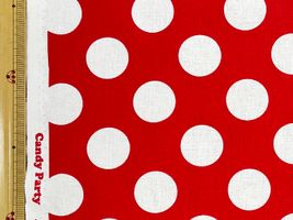 コッカ キャンディパーティ ビッグドット赤×白