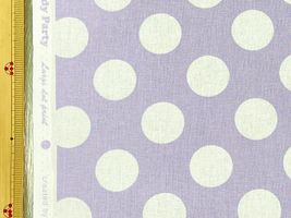 コッカ キャンディパーティ ビッグドットラベンダー×白