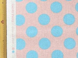 コッカ キャンディパーティ ビッグドット薄ピンク地×水色