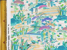 『nora.』シーチングプリント「風流な庭園」ベージュ