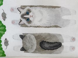 コッカ 手を伸ばす動物たちのシーチングパネルプリント_拡大イメージ