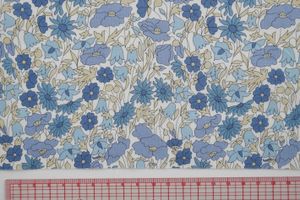 ■お取り寄せ商品■リバティプリントタナローン ポピー・アンド・デイジーブルー