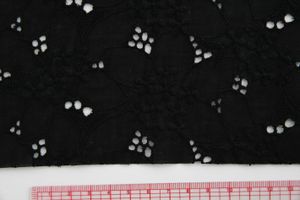 ■お取り寄せ商品■ 綿ローンオールオーバーレースブラック