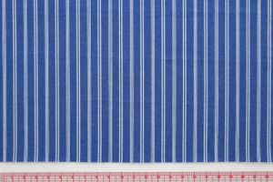 ■お取り寄せ商品■ 80番手双糸ブルーストライプ細青