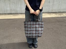 【現品限り特価】Exclusive Collection 岡山県産しっかりとした先染コットンチェック_拡大イメージ