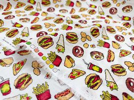 60ローンプリント「Pixel Calorie Monster」_拡大イメージ